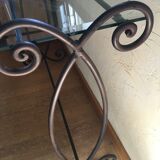 Vintage wrought iron console