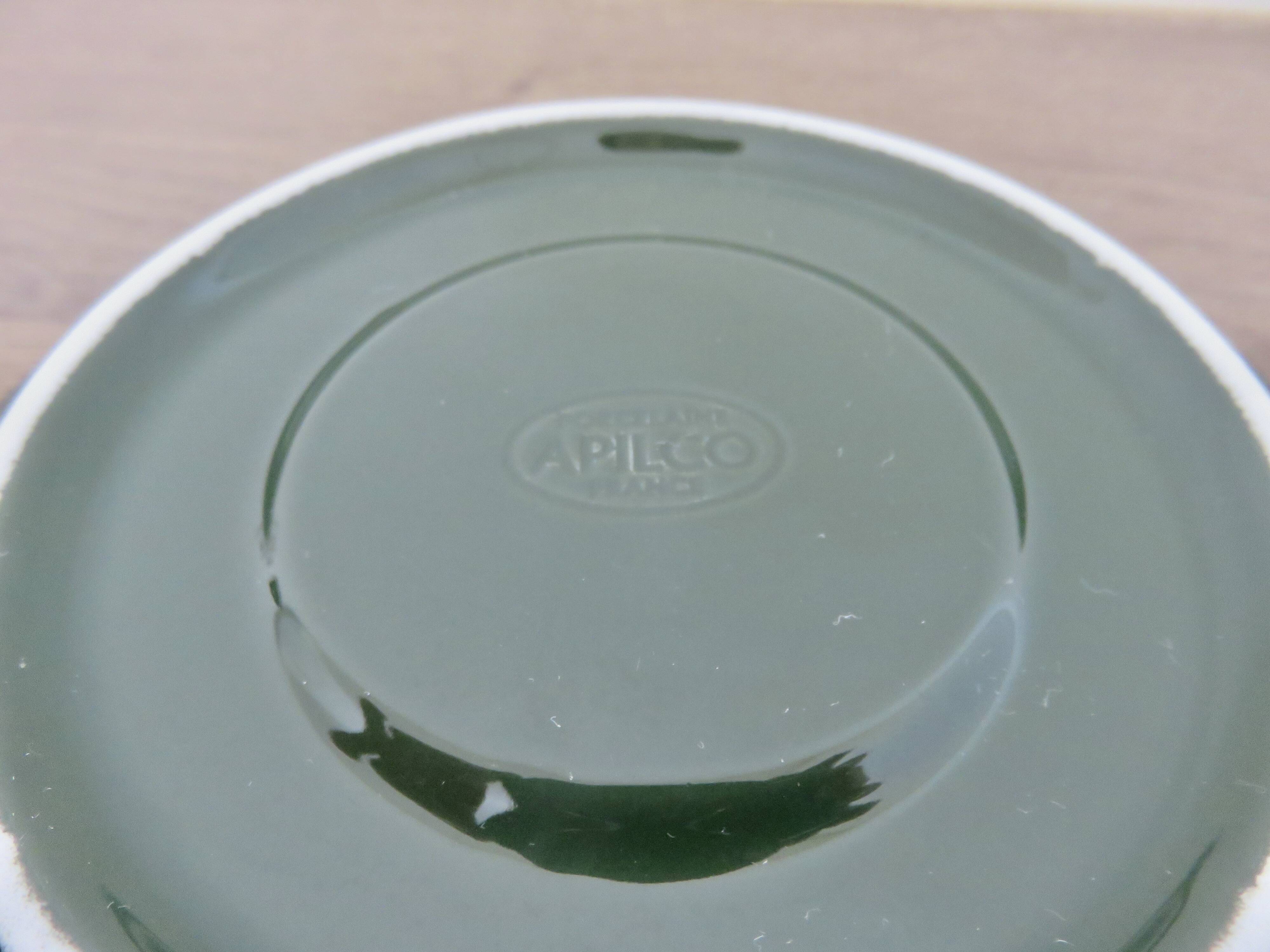 Apilco, set of 2 cups and saucers, Parisian bistros