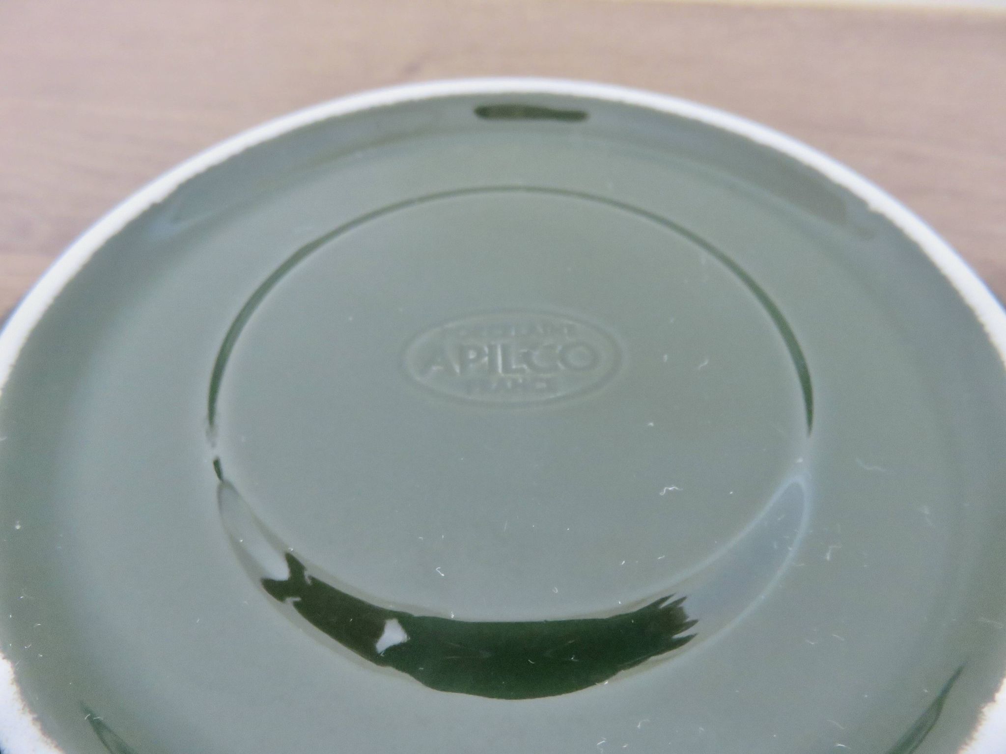 Apilco, set of 2 cups and saucers, Parisian bistros