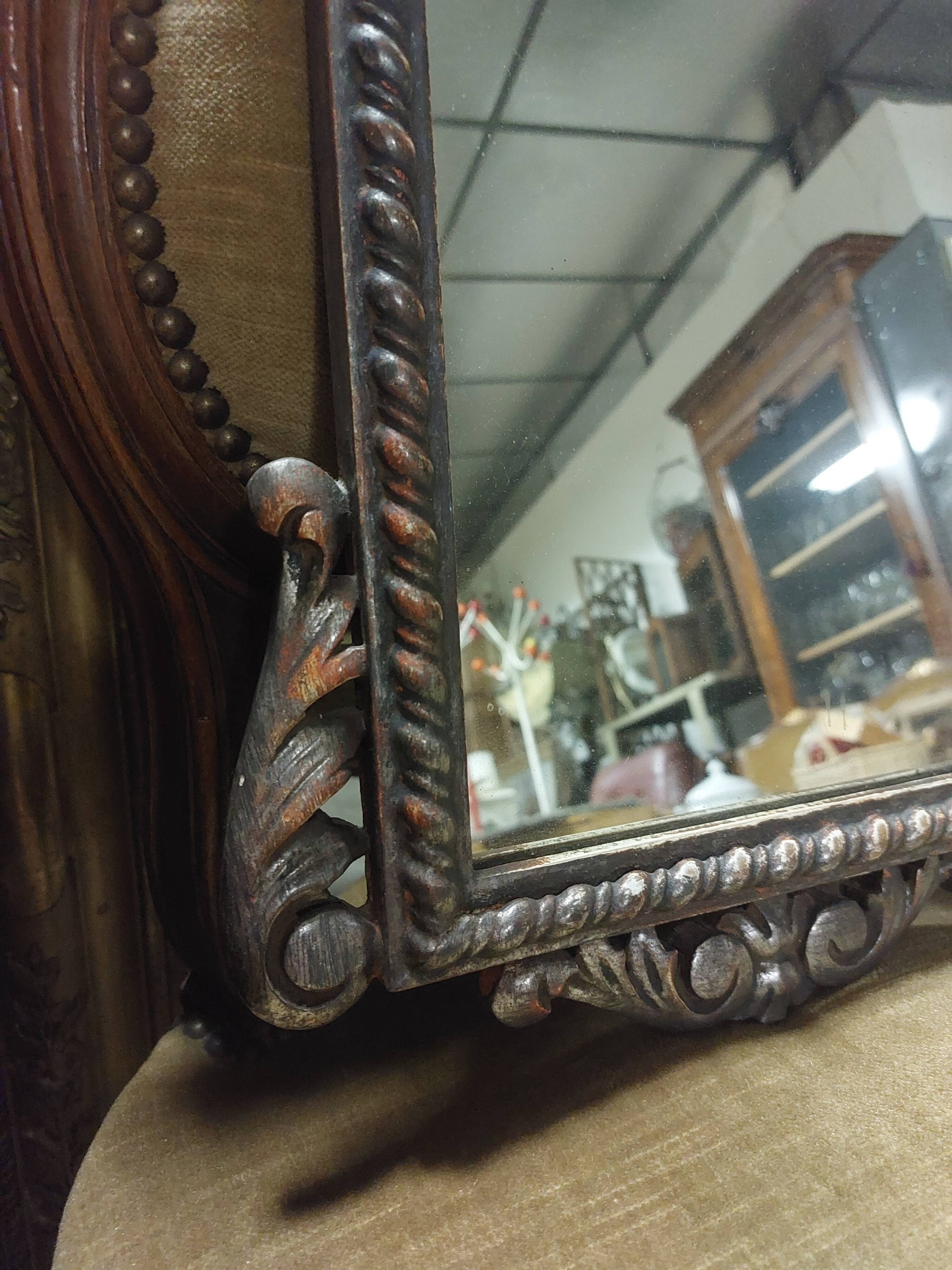 Louis XVI style mirror decorated in wood