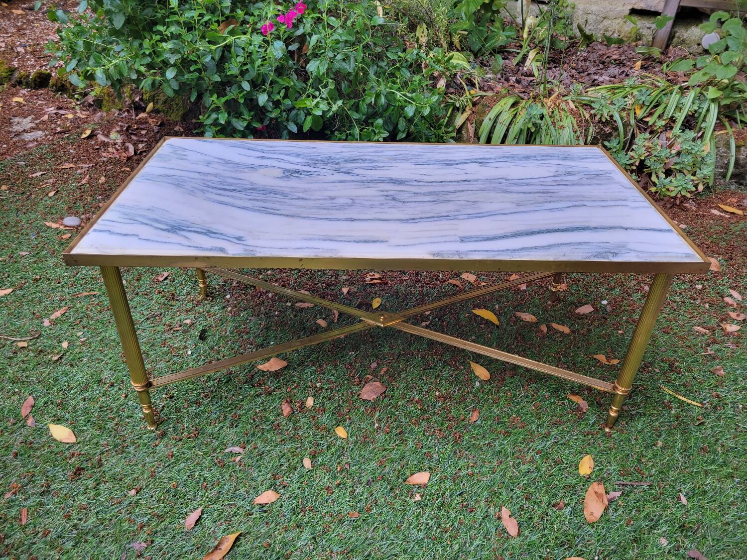 Carrara marble coffee table
