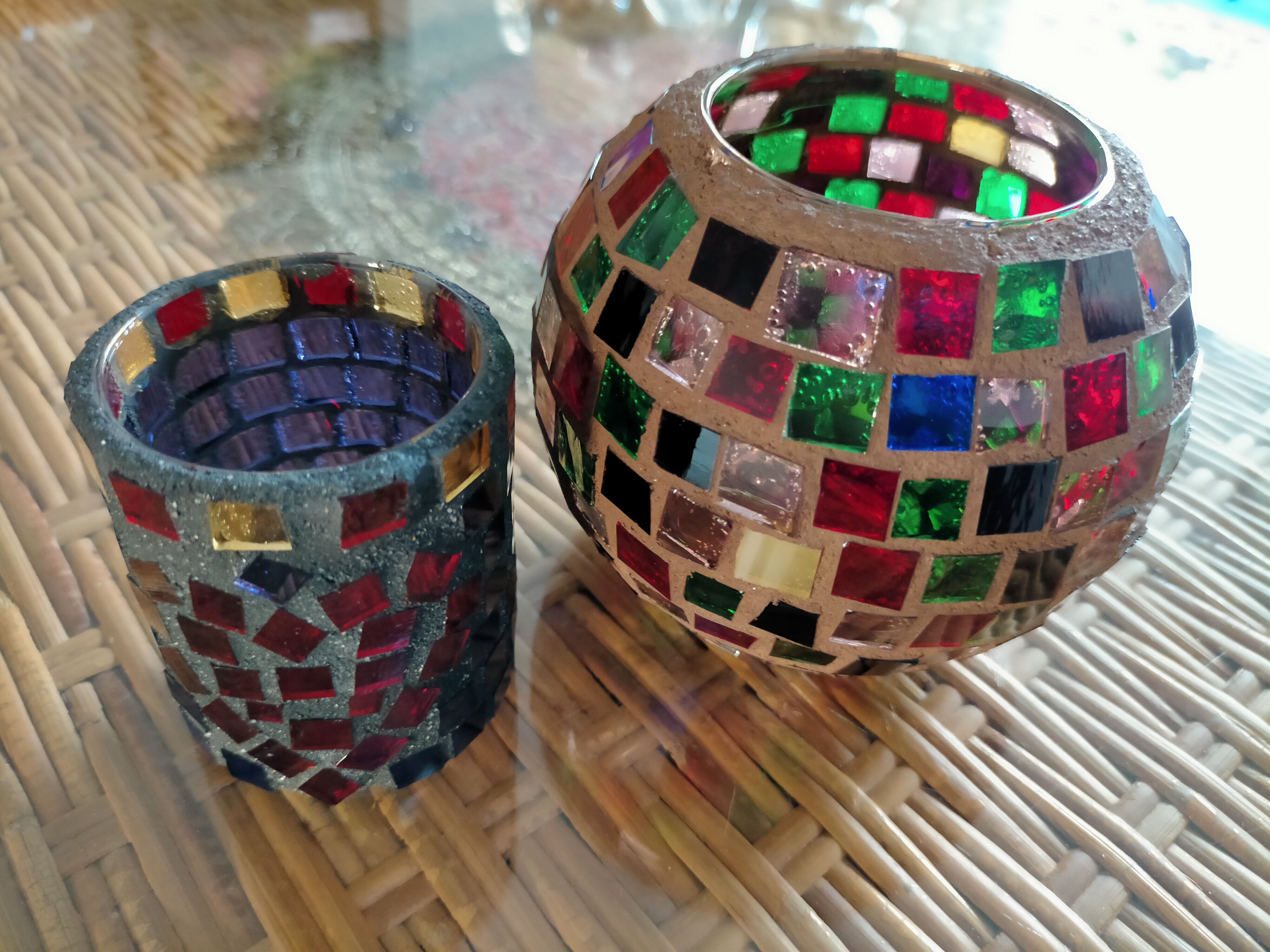 Lot of 2 vintage photophores