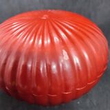 old Chinese wooden candy box red lacquer in good condition