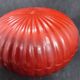 old Chinese wooden candy box red lacquer in good condition