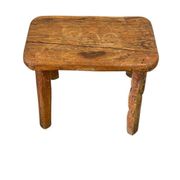 Table d'appoint/piédestal vintage en bois pour plantes