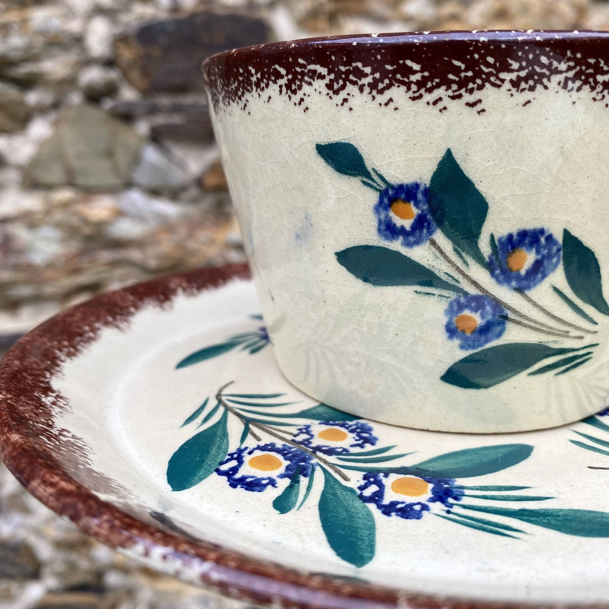 Henriot Quimper teacup and saucer