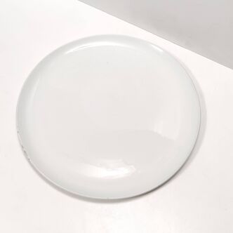 White Lacquered Ceramic Dessert Plate by Ginori, Italy