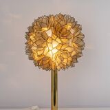 Capiz Shell Lotus Ball Table Light Germany, 1960s