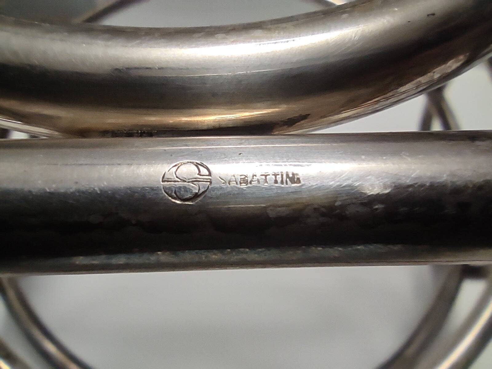 Postmodern Sheffield Plated Metal Fruit Basket by Lino Sabattini, Marked, Italy