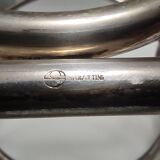 Postmodern Sheffield Plated Metal Fruit Basket by Lino Sabattini, Marked, Italy
