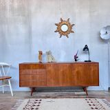 Vintage teak compass feet