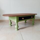 Antique coffee table in solid oak from the early 20th century