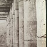 Photographie, tirage albuminé - Abidos, temple de Séthi 1er, Pascal Sébah (1823-1886)