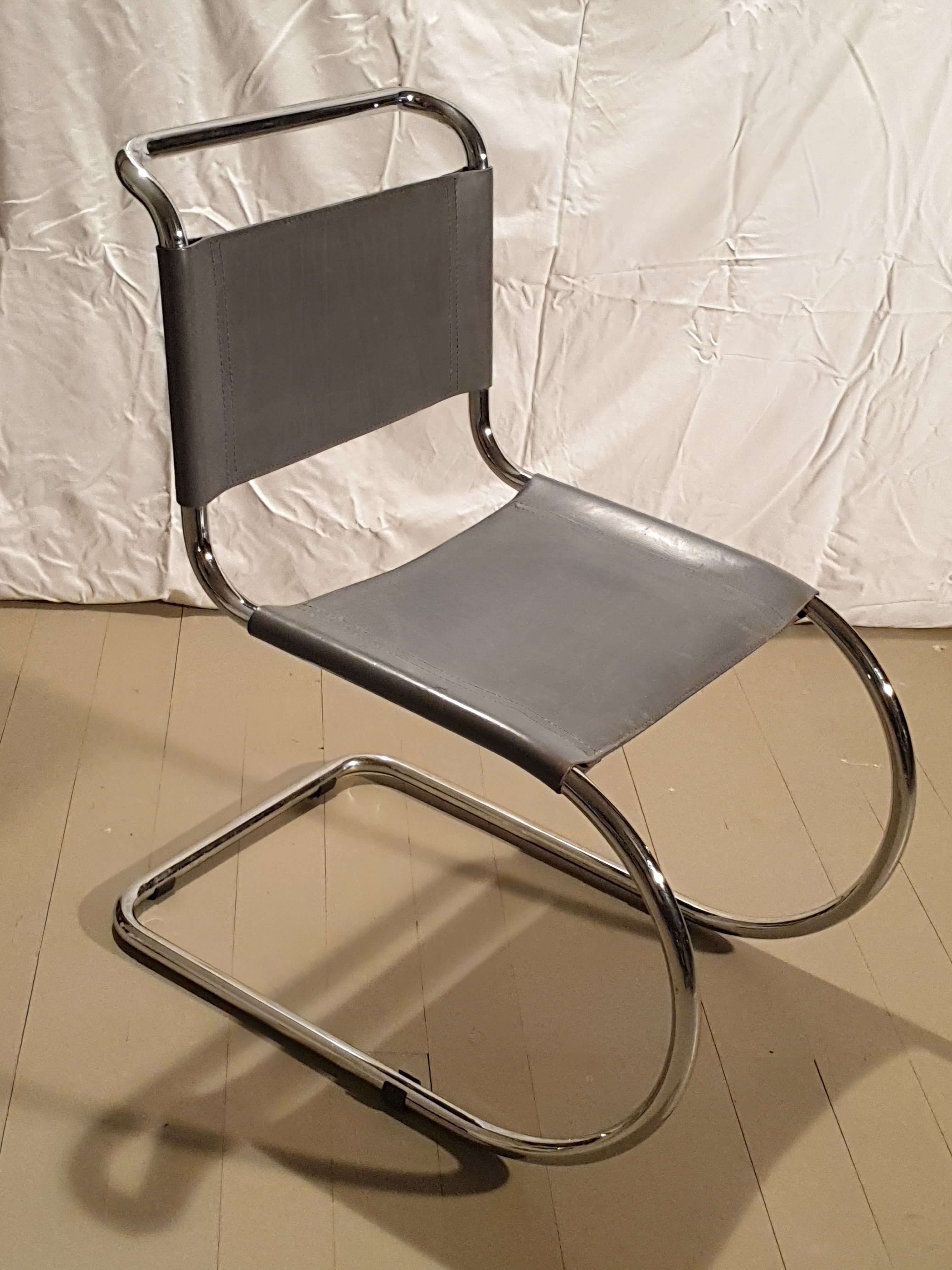 Pair of MR10 Chairs by Ludwig Mies van der Rohe