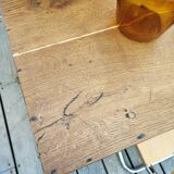 Farmhouse table on trestles