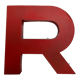 Lettre d’enseigne R