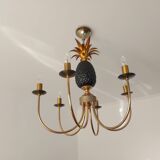 Pineapple chandelier from the 70'S in brass