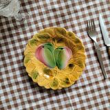 La Redoute x Selency set of 4 Sarreguemines fruit barbotine plates