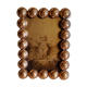 Art deco photo frame in gilded bronze and gilded brass