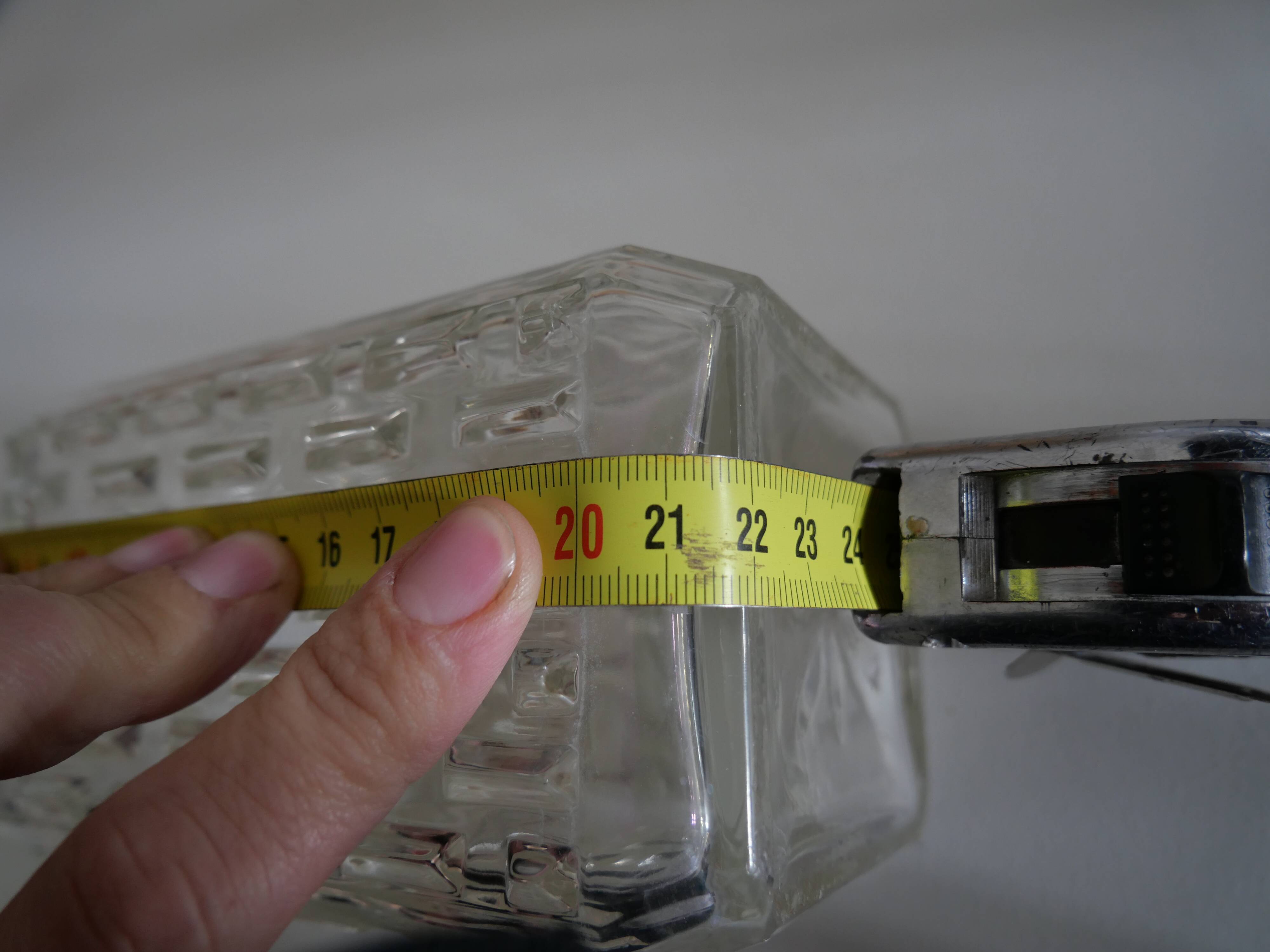 Vintage whisky decanter in chiseled glass