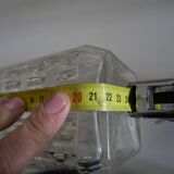 Vintage whisky decanter in chiseled glass