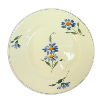 Plat rond in faience moulins of Loups