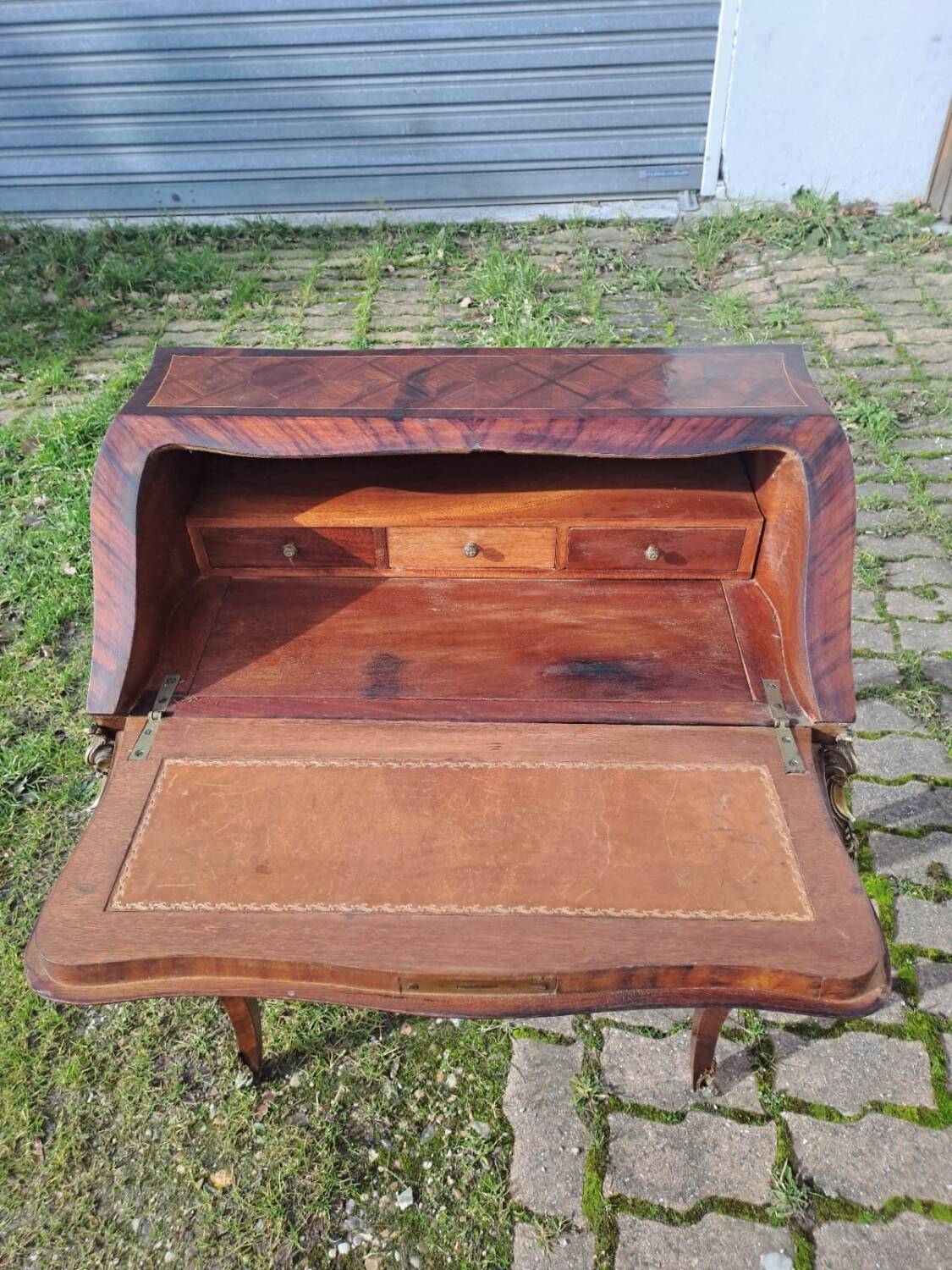 Marquetry writing desk