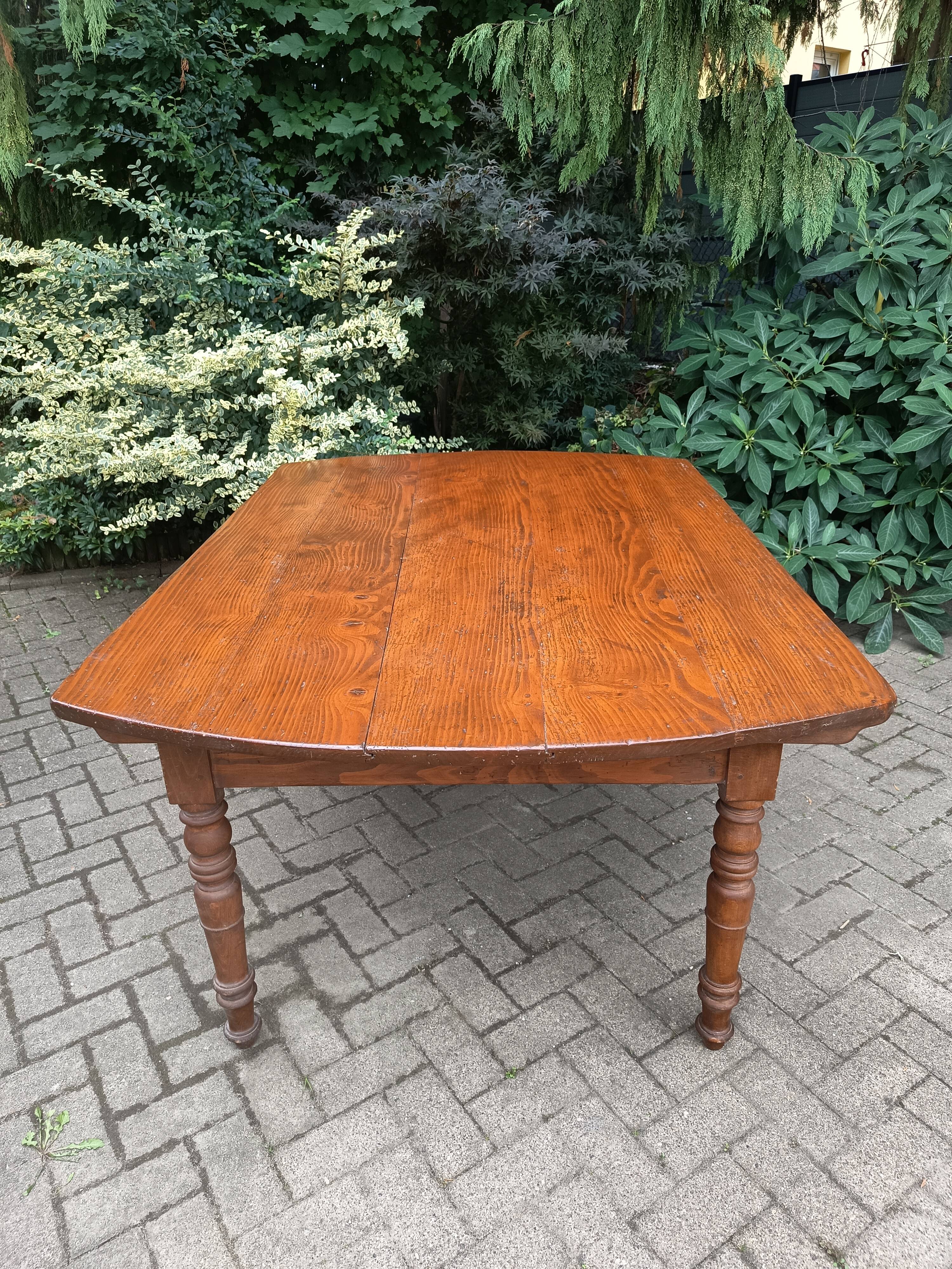 Large farmhouse table, 19th century
