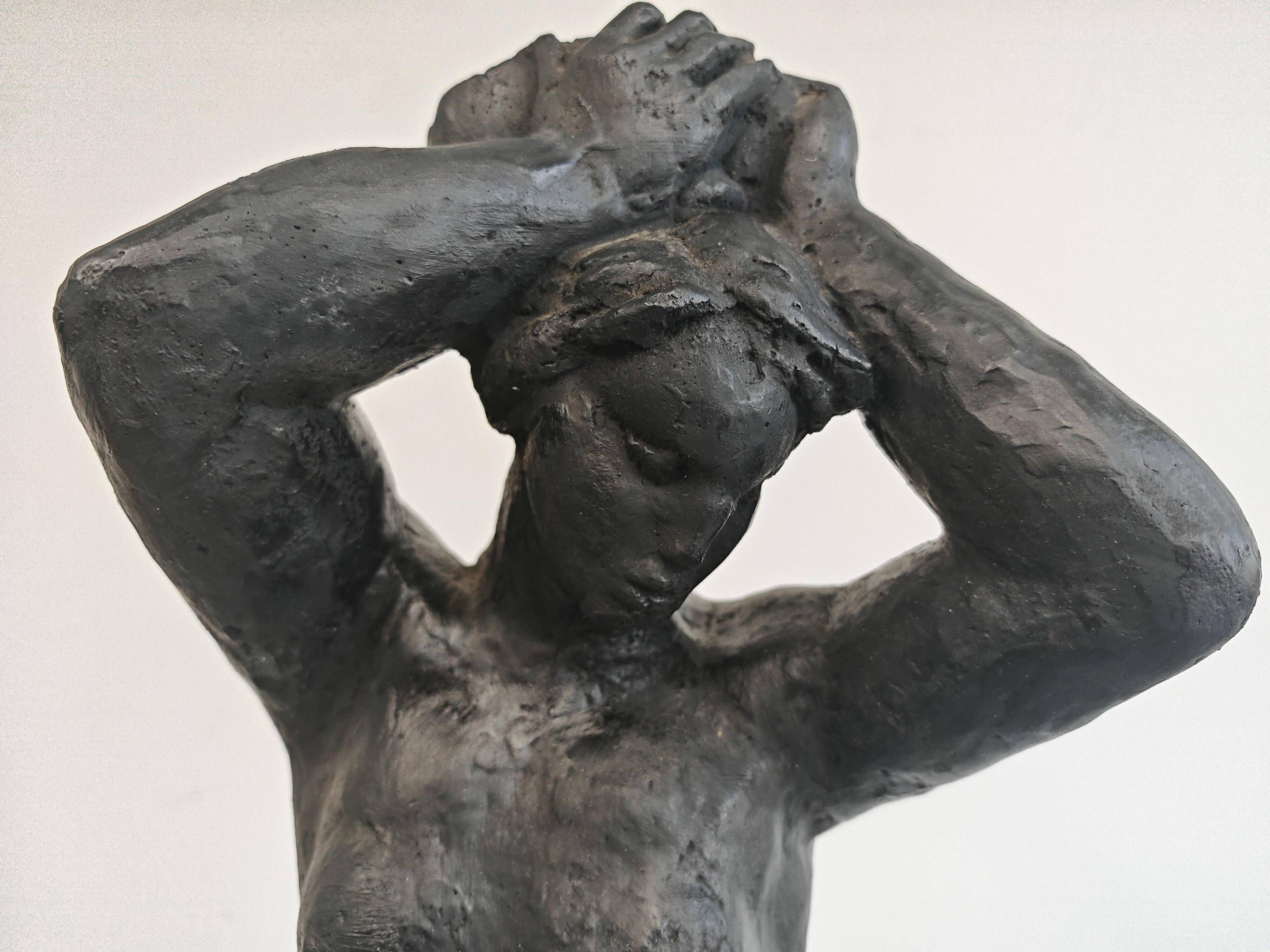 Sculpture of a Nude Woman in plaster by Radeta Stankovic