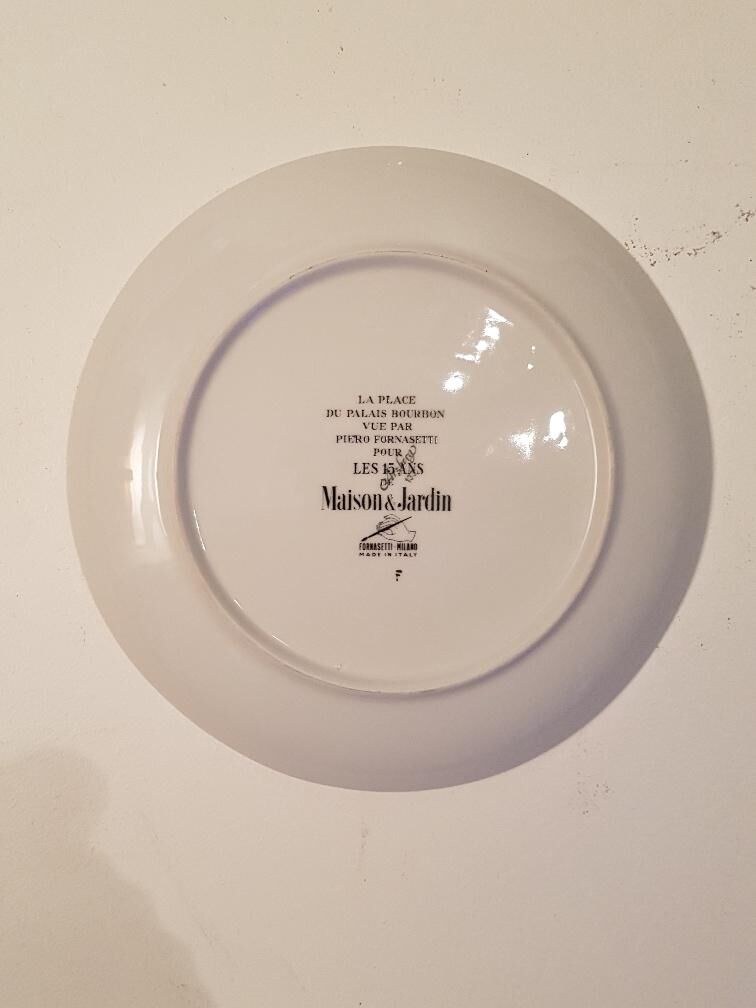 2 fornasetti porcelain plates