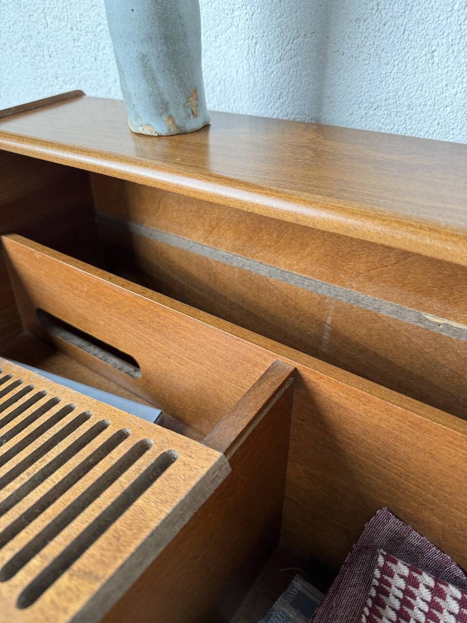 Meuble console ou petit bureau Fimsa Roma Italy teck