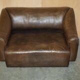 Reclining canapé De Sede DS47 in restored buffalo neck leather
