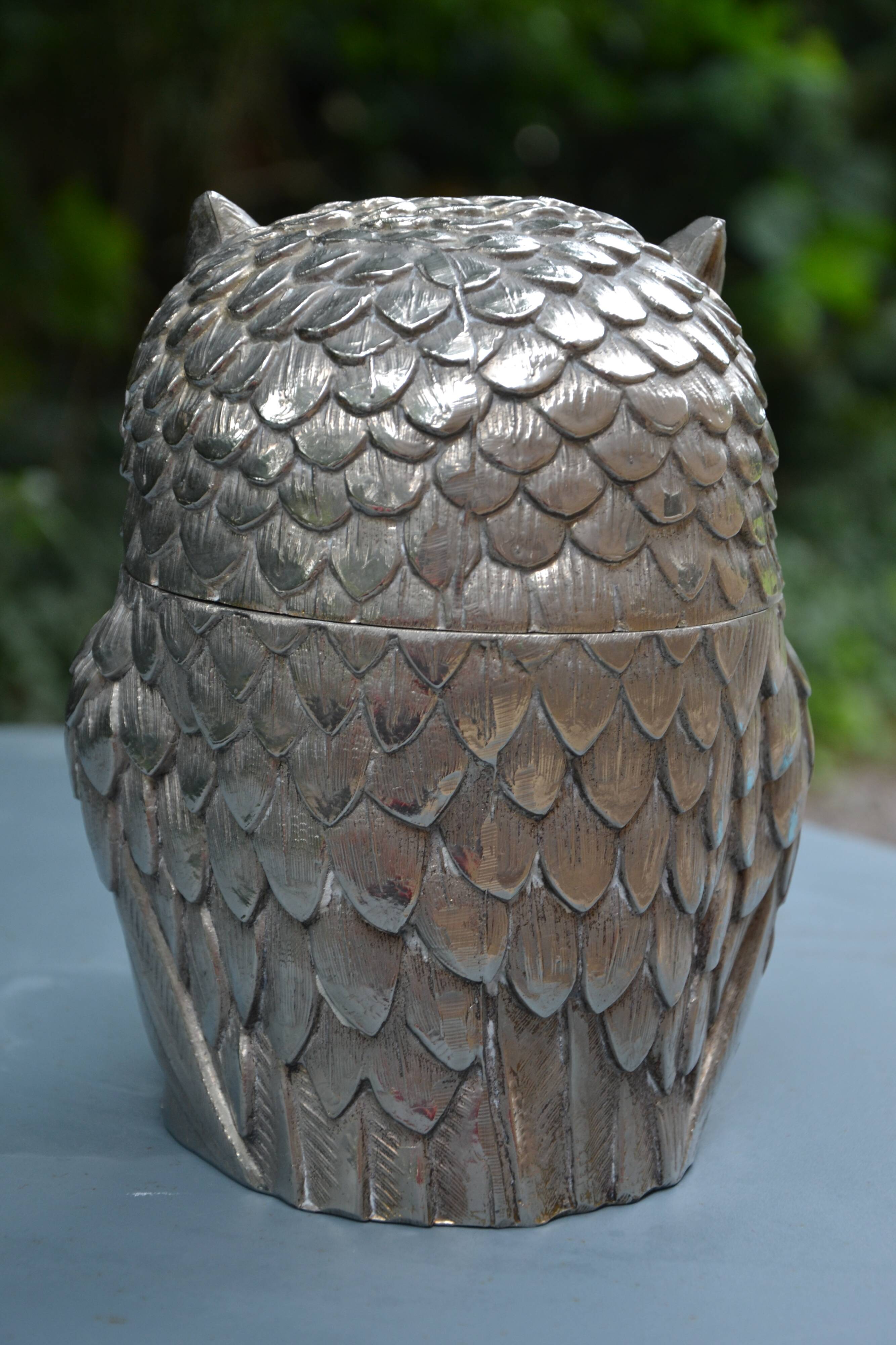 Ice bucket Owl Mauro Manetti and 2 perspex wall lights