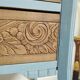Small carved wood chest of drawers