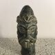 Black marble bust sculpture