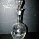 Antique PORTIEUX carafe, Pasteur model, with Empire engraving, 1930
