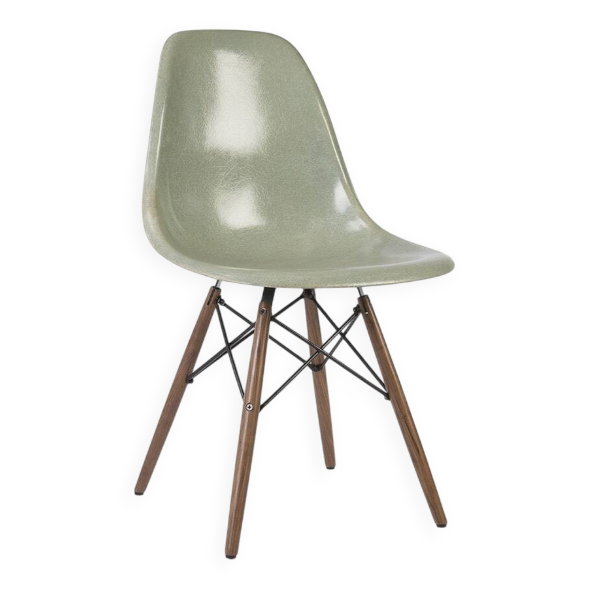 Light Seafoam Herman Miller Vintage Eames DSW Dining Side Shell Chair