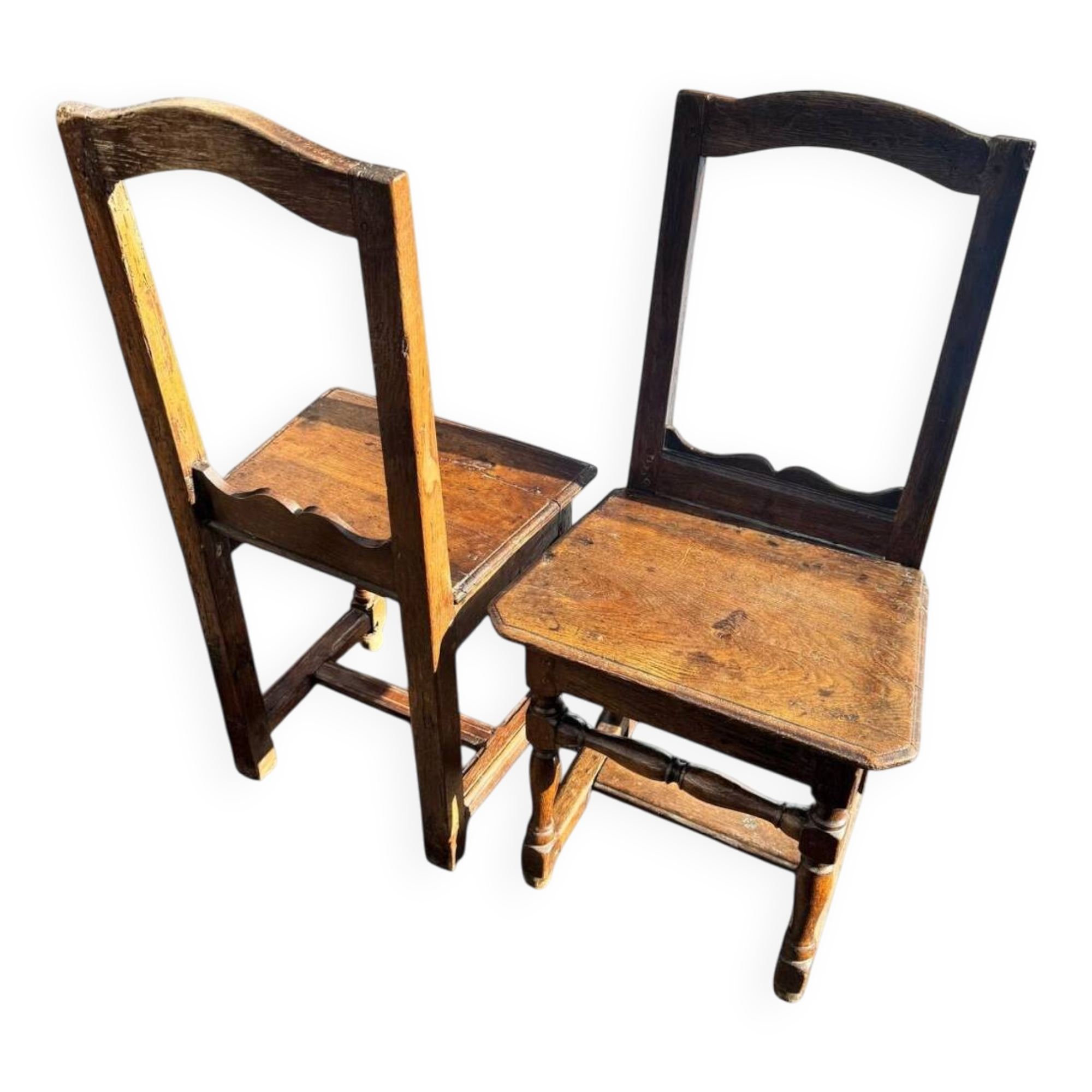 Paire de chaises lorraines XVIIIe siècle