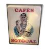 Enseigne lumineuse vintage recto-verso Café Sotocal