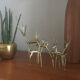 Gazelle or Antelope brass statues