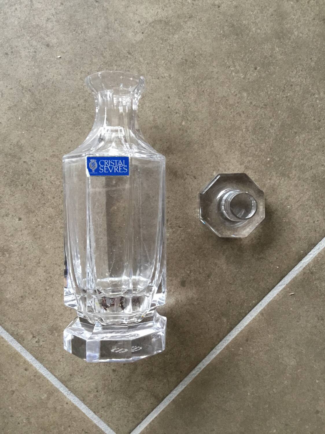 Carafon en cristal de Sèvres
