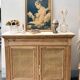 Raw wood and caning buffet