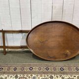 English oak coffee table, early 20th century, foldable