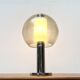 Floor lamp or globe table lamp in chrome and glass, mid-century space, 1960s.