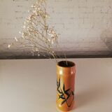 Bamboo pattern sandstone roll vase