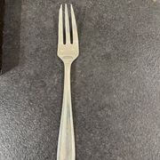 Set of 10 silver-plated dessert forks by François Frionnet.