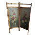 Old bamboo screen and painted sheet metal 82x60