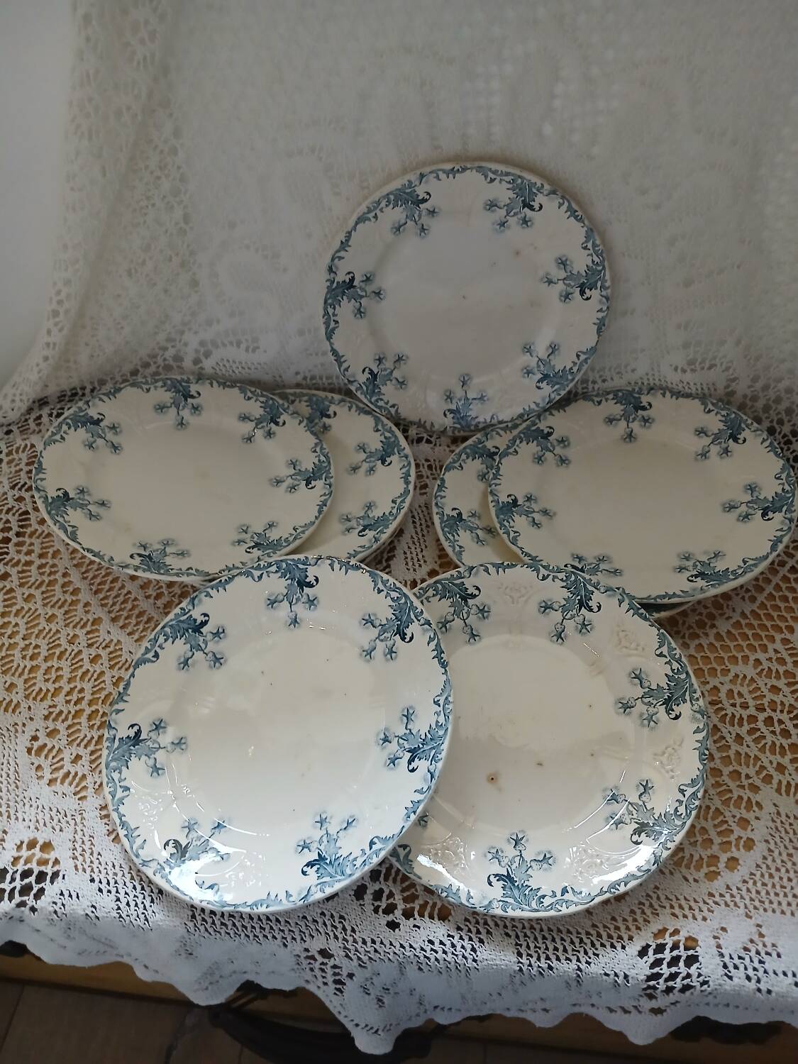 Longwy iron earth dinnerware set