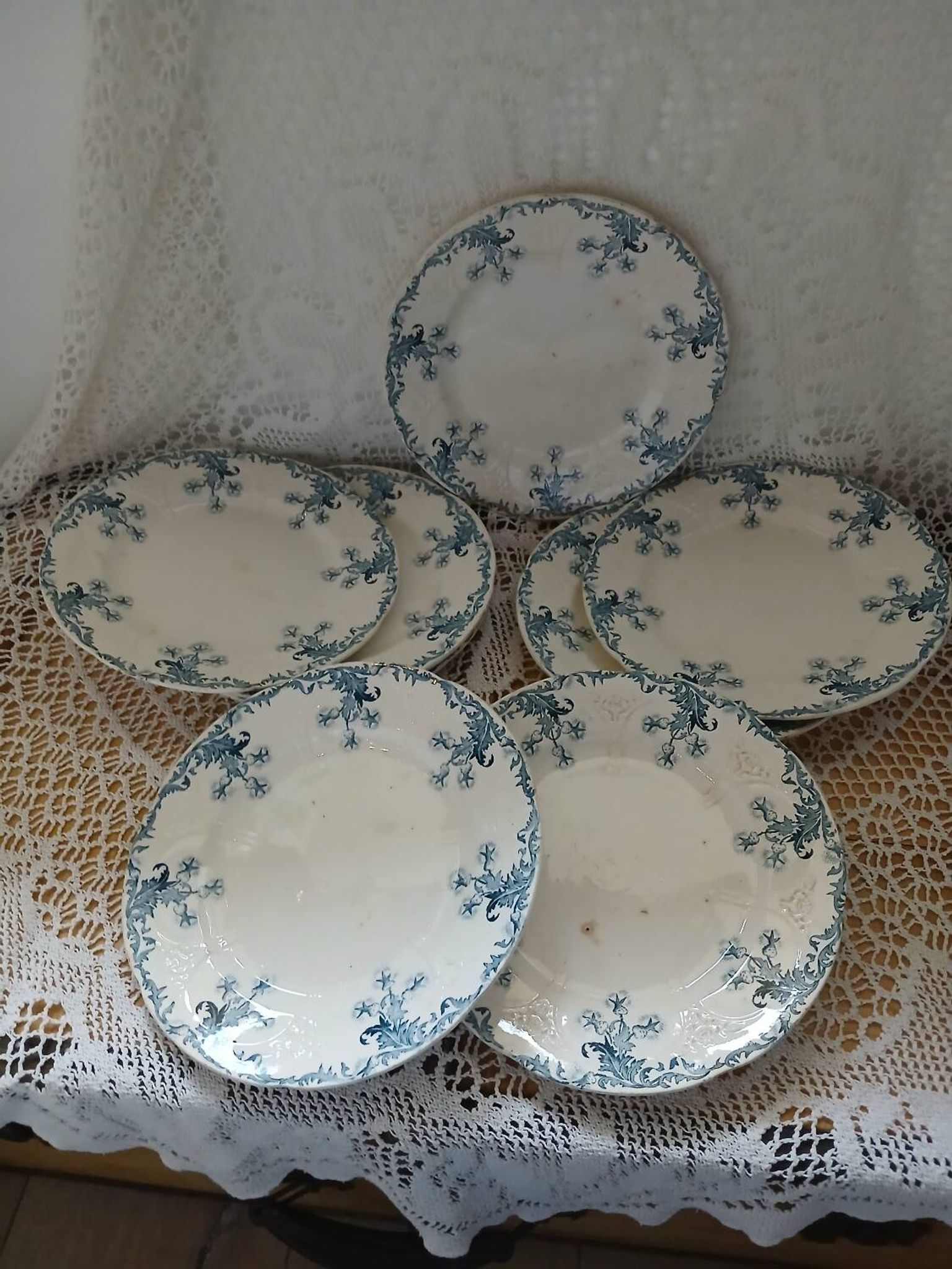 Longwy iron earth dinnerware set