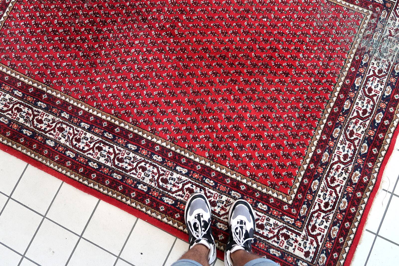 Tapis Vintage Seraband Fait Main en Laine – 174 x 240 cm